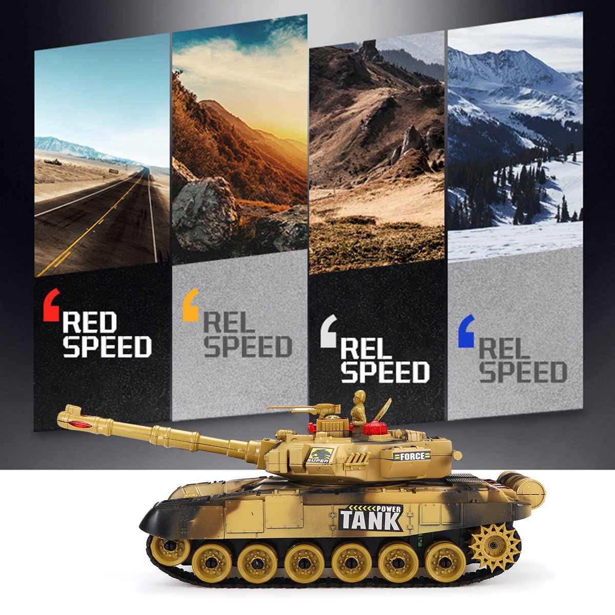 Battle Tank Led Light Tank Remote Control Toy Vehicle - Image 3