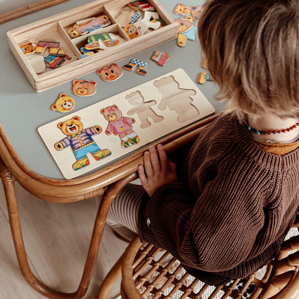 Children's Puzzle Educational Toy Wooden Interactive Puzzle - Image 3