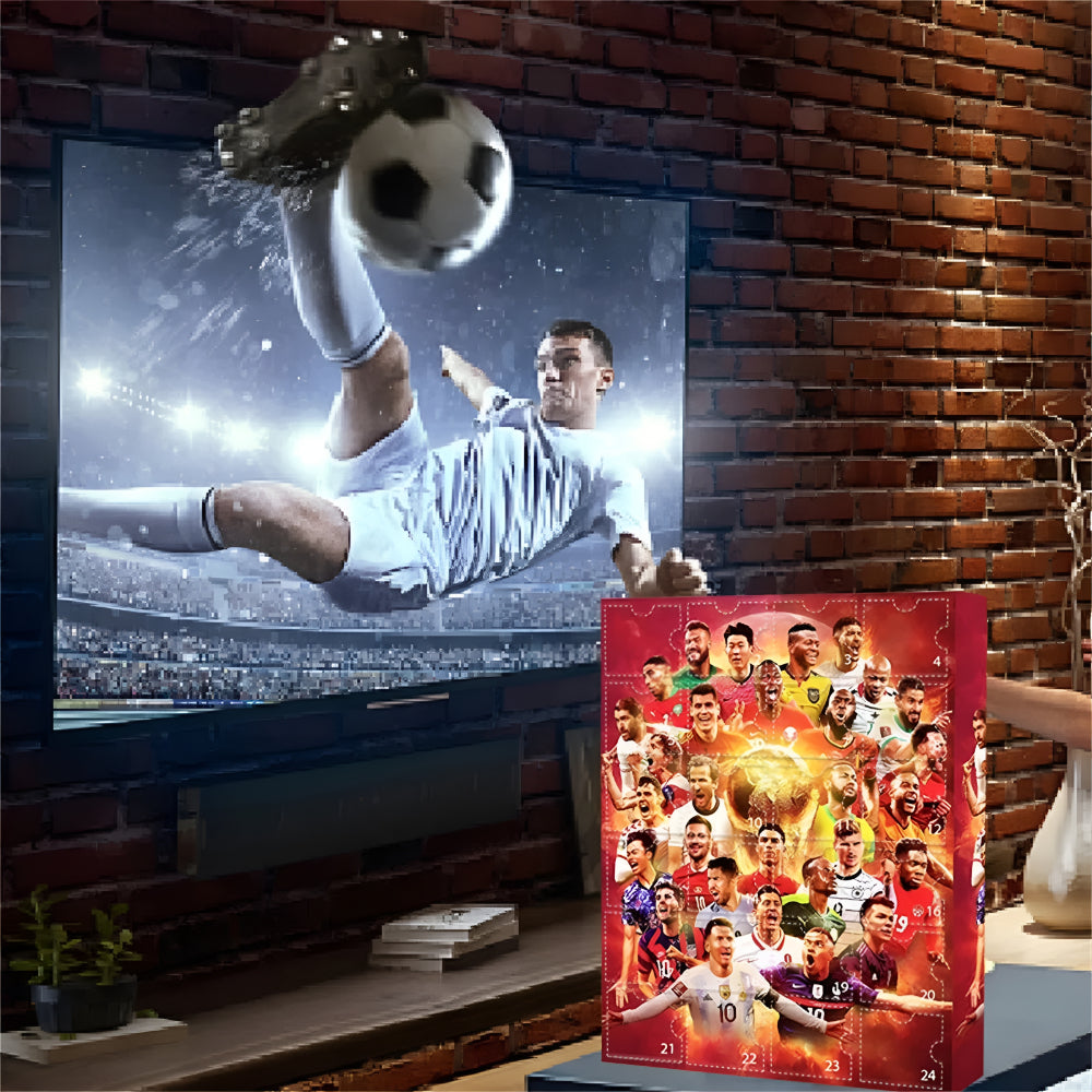 Advent Calendar Soccer Countdown Toy Set Kids