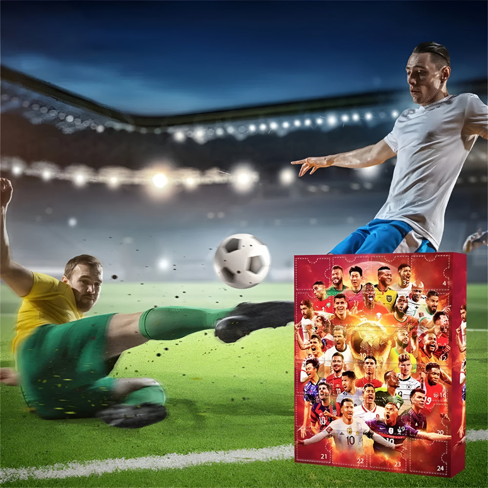 Advent Calendar Soccer Countdown Toy Set Kids