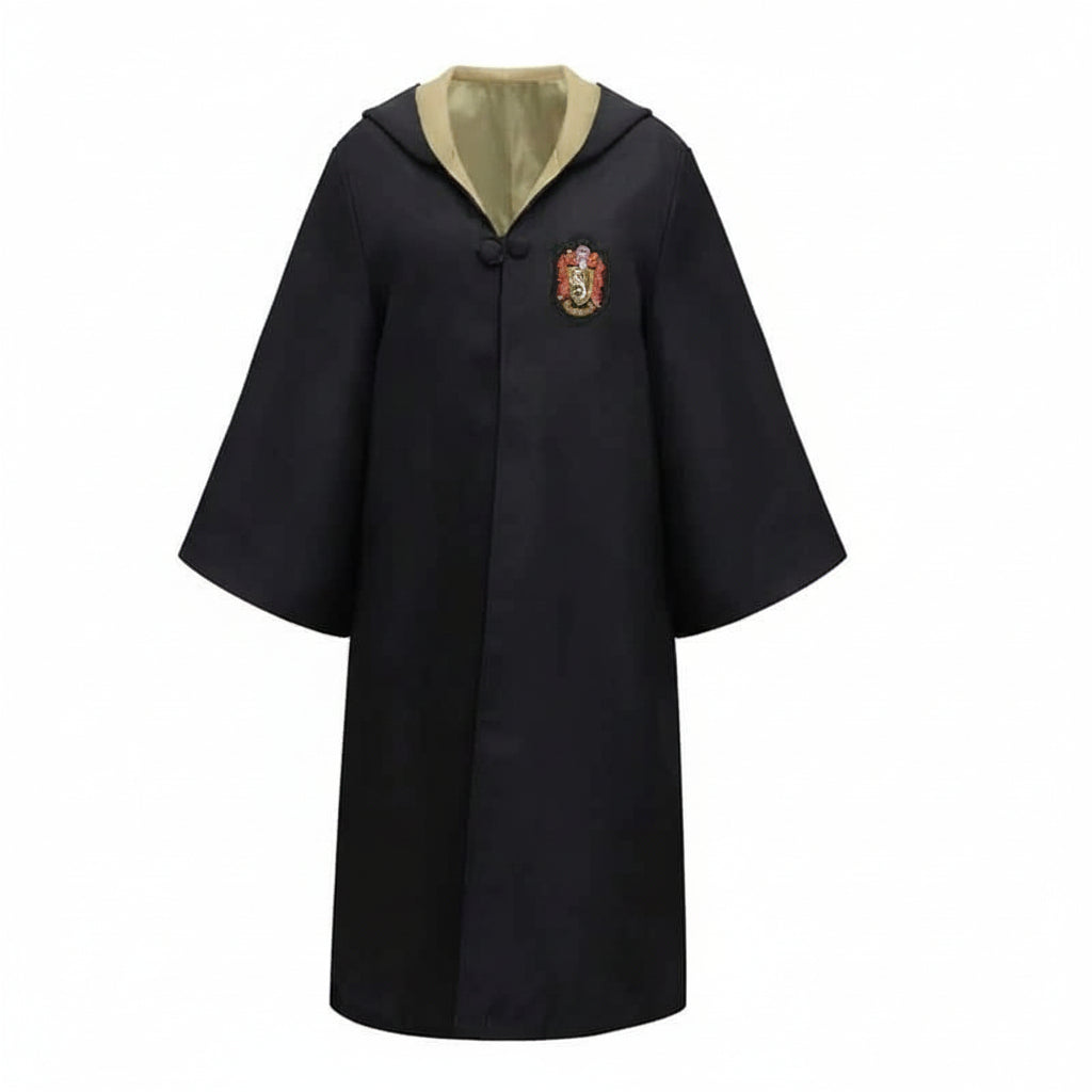 Cosplay Costume Wizard Robe Hooded Long-Sleeve Cloak - Image 4