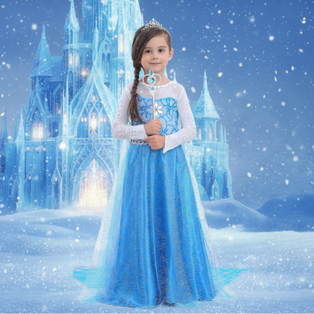 Kids Costume Princess Dress Cape Accessories Set