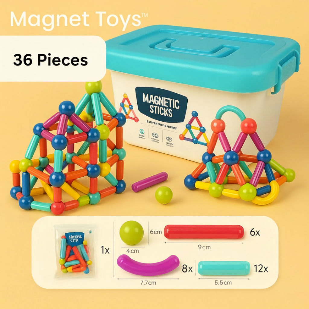 Educational Toys Magnetic Building Blocks Toddler - Image 11