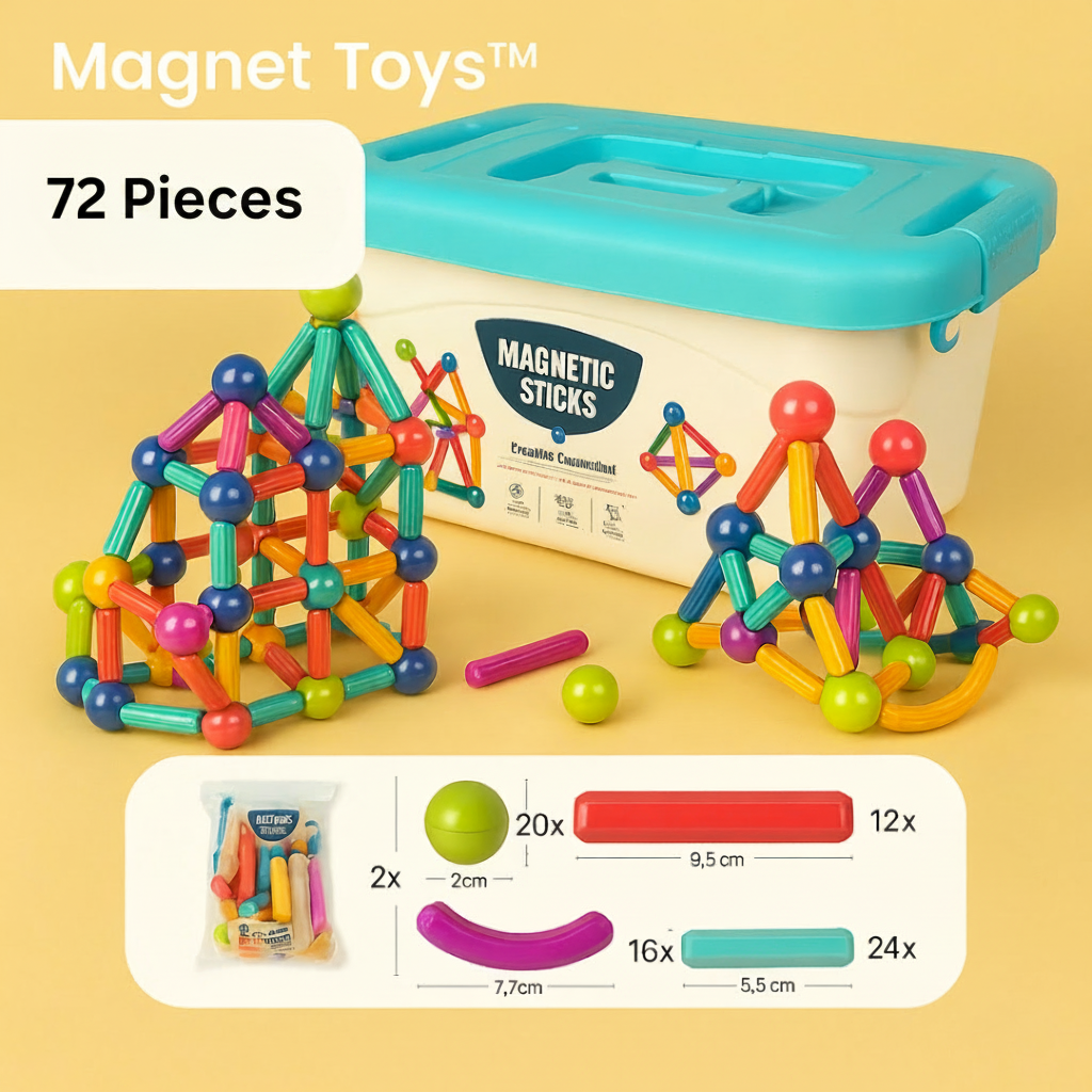 Educational Toys Magnetic Building Blocks Toddler - Image 12