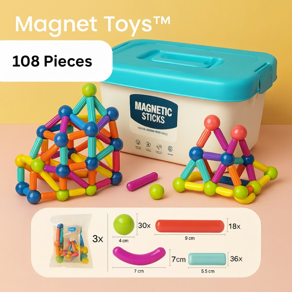 Educational Toys Magnetic Building Blocks Toddler - Image 13