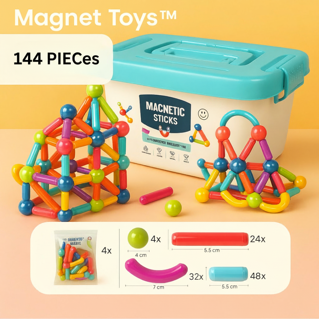 Educational Toys Magnetic Building Blocks Toddler - Image 14