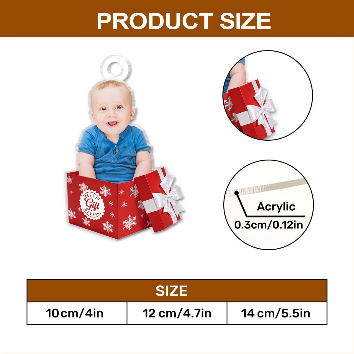 Holiday Ornament Personalized Ornament Custom Photo Ornament - Image 5