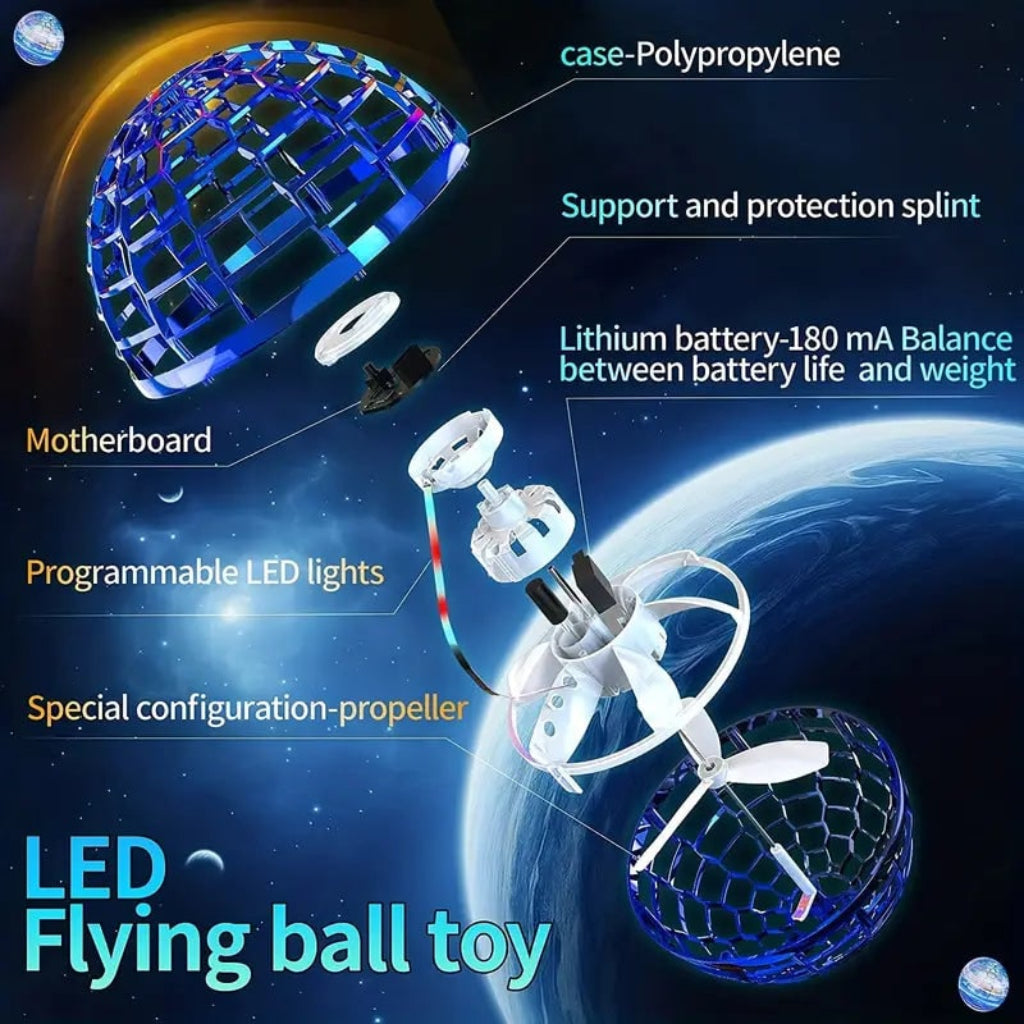 Hover Ball Toy Hovercraft LED Indoor Play Floating Ball Toy - Image 5