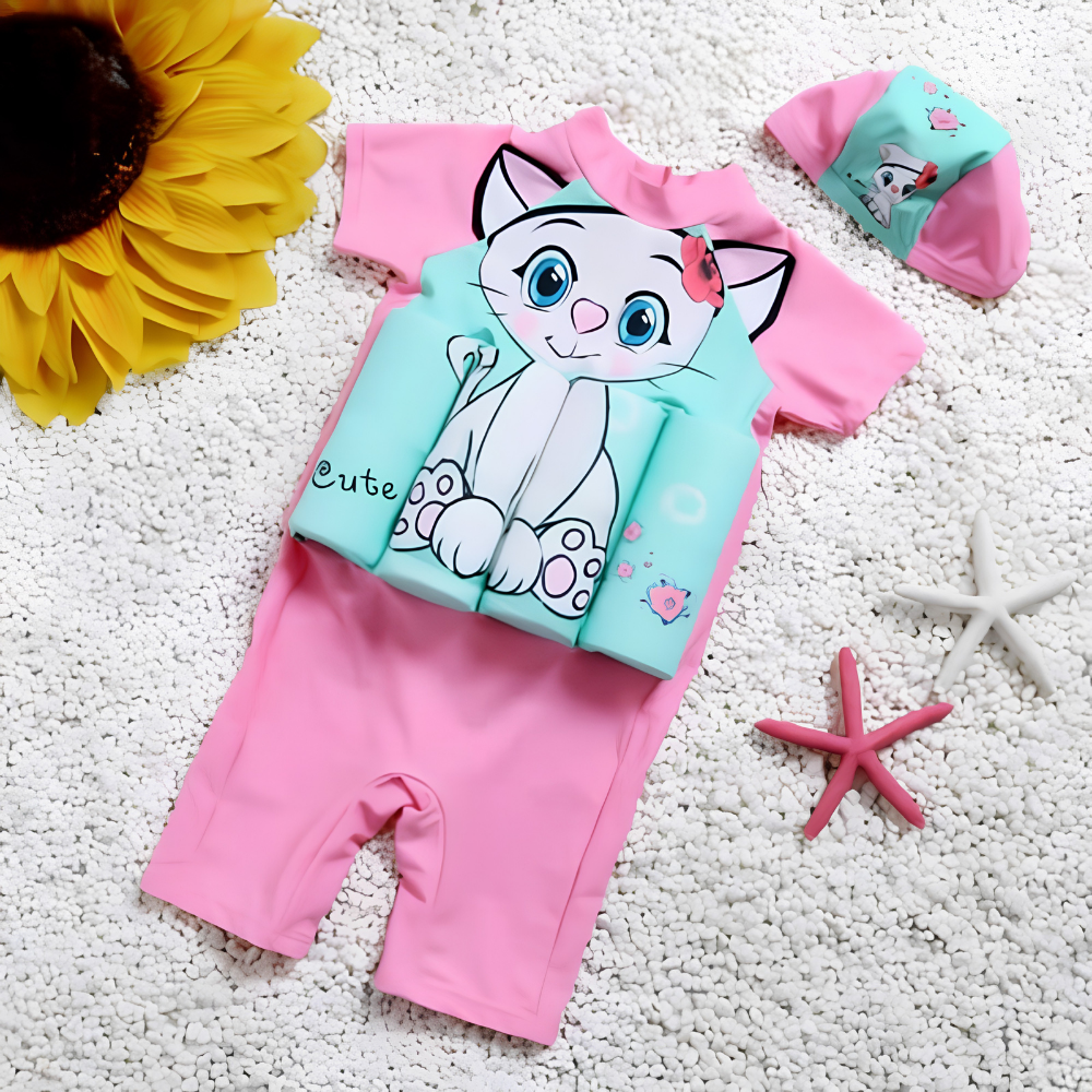 Kids Swim Vest Flotation Swimsuit Pool Safety Suit