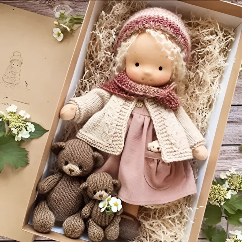 Doll Cuddly Waldorf Style Kids Soft Toy