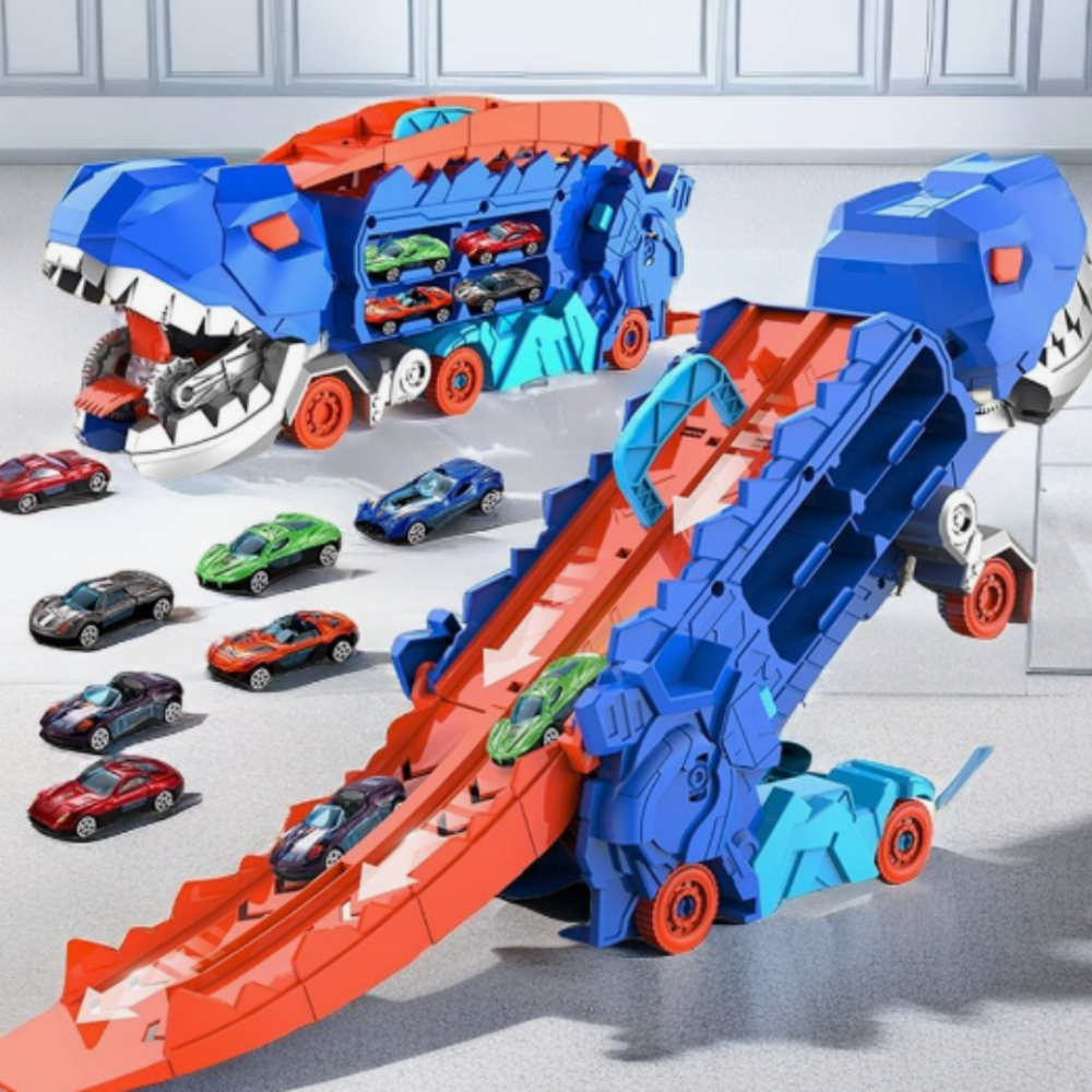 Toy Truck Dinosaur Transporter Car Playset