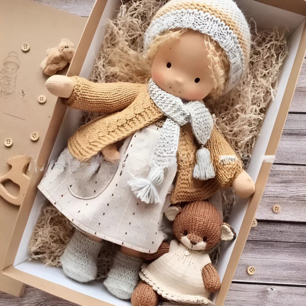Doll Cuddly Waldorf Style Kids Soft Toy