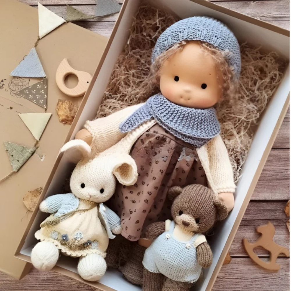 Doll Cuddly Waldorf Style Kids Soft Toy