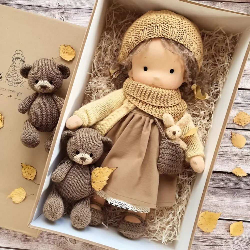 Doll Cuddly Waldorf Style Kids Soft Toy