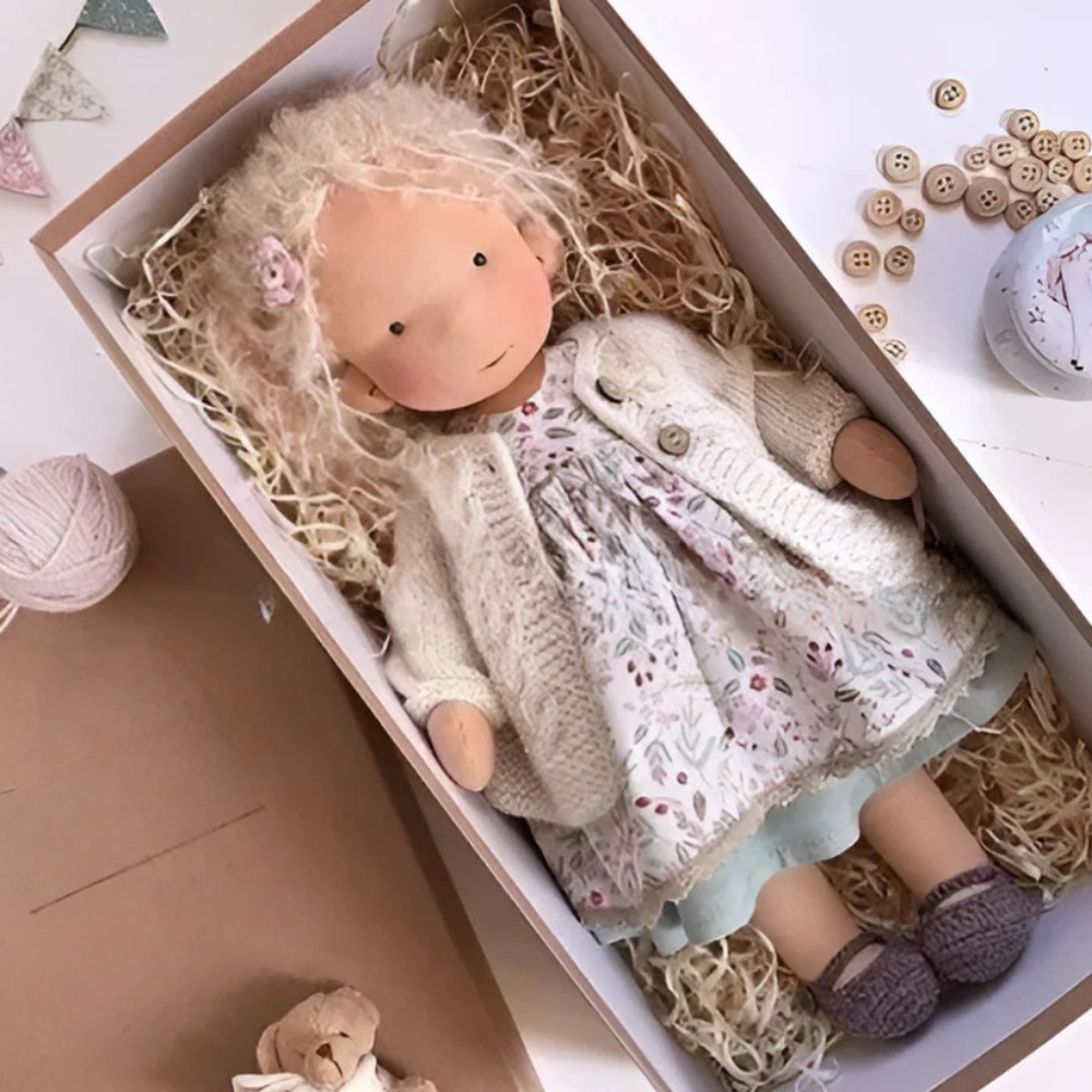 Doll Cuddly Waldorf Style Kids Soft Toy