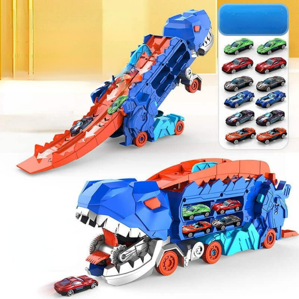 Toy Truck Dinosaur Transporter Car Playset