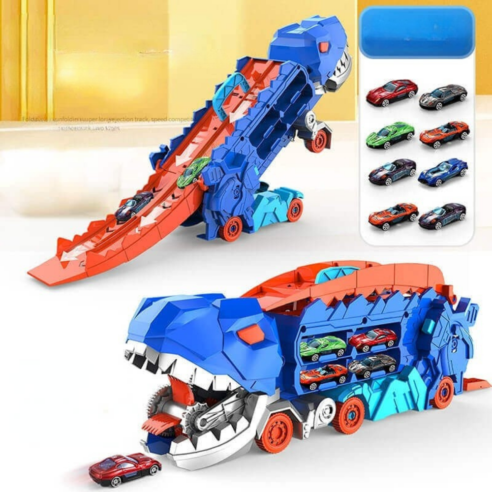 Toy Truck Dinosaur Transporter Car Playset