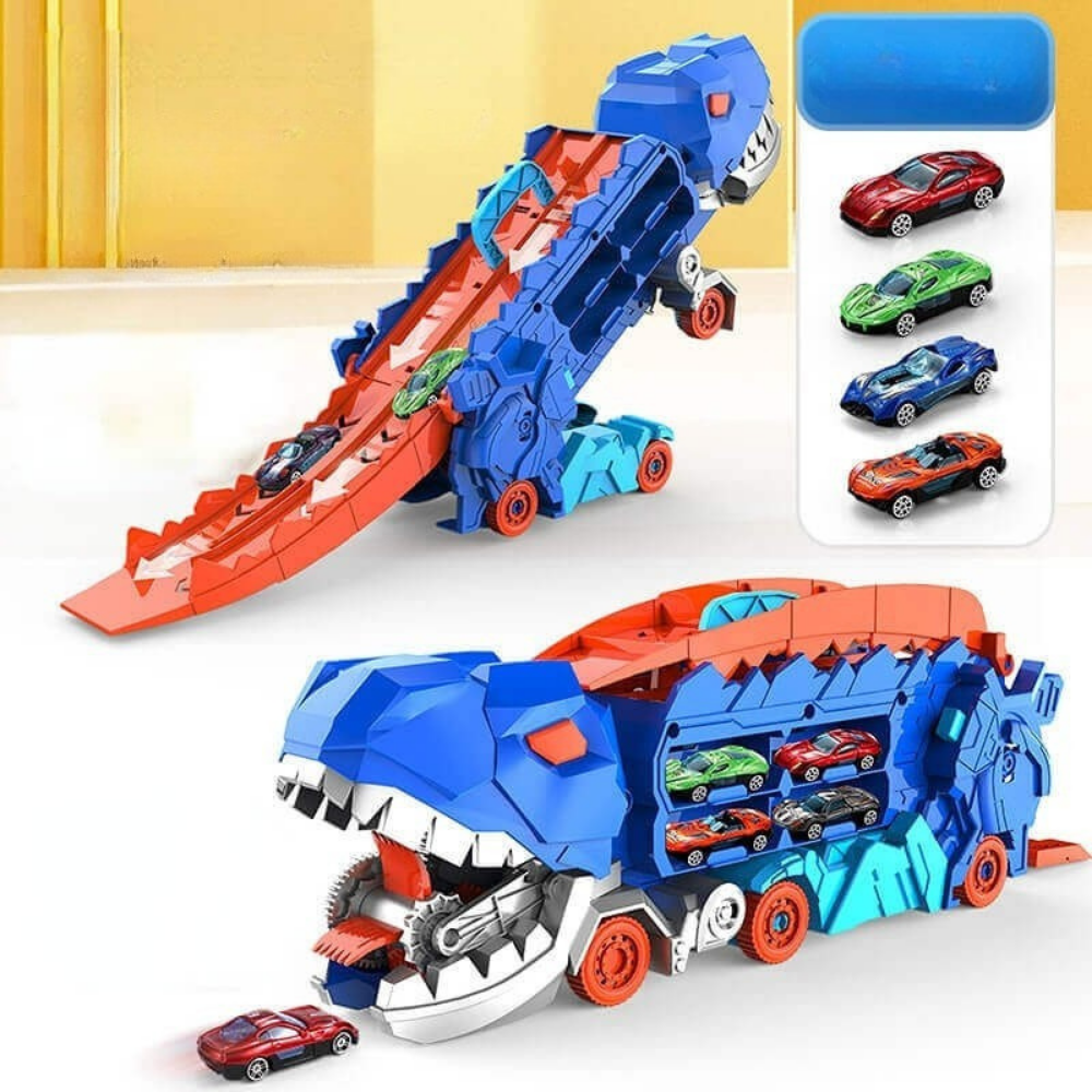 Toy Truck Dinosaur Transporter Car Playset