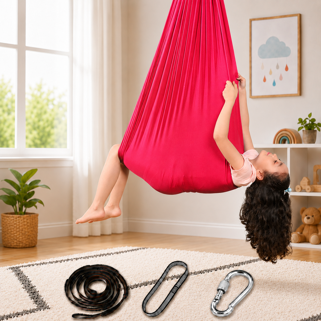 Indoor Swing Kids Swing Women's Sensory Therapy Therapy Swing - Image 19