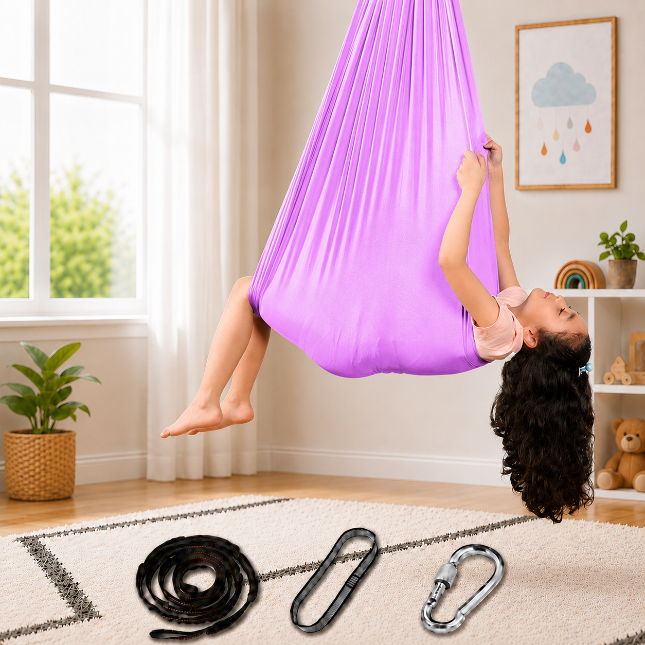 Indoor Swing Kids Swing Women's Sensory Therapy Therapy Swing - Image 24