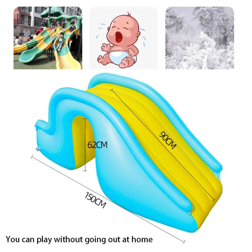 Inflatable Water Slide Pool Slide Kids Fun Activity - Image 4