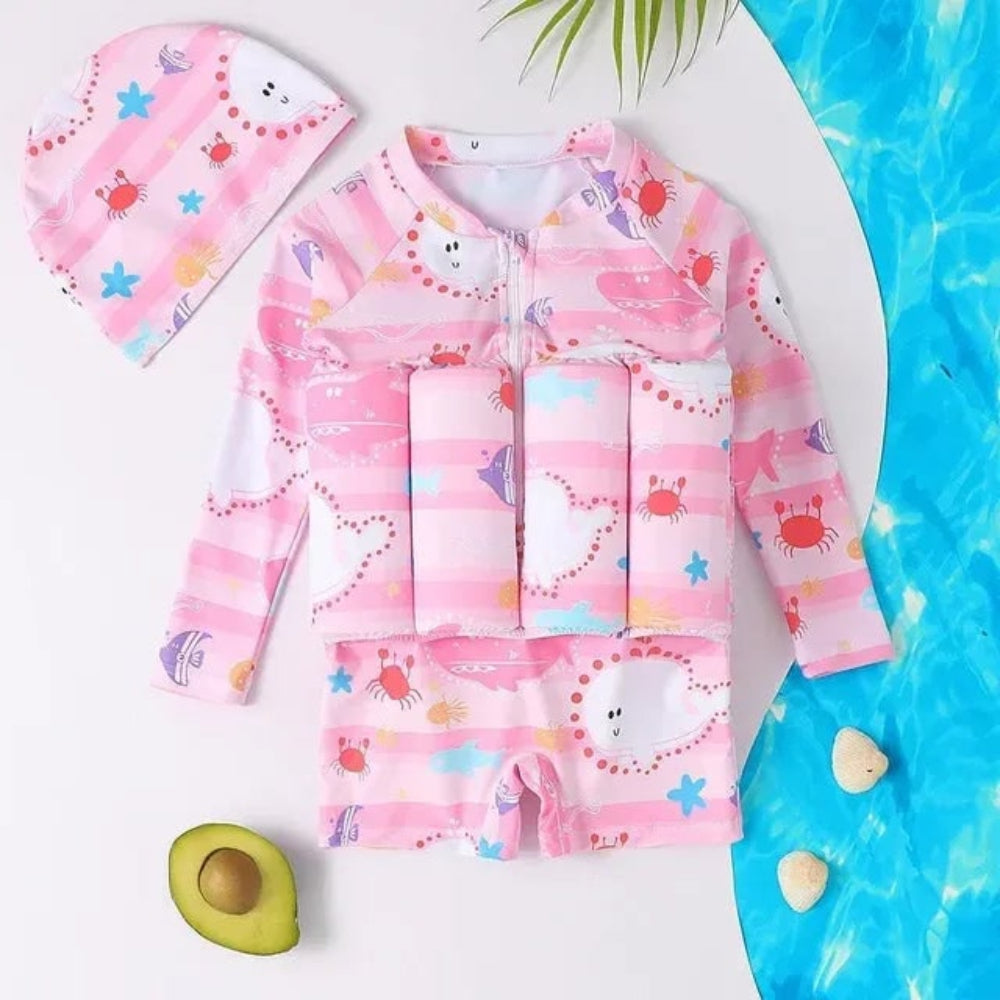 Kids Swim Vest Floatation Suit Fun Design Buoyancy Swimsuit - Image 2
