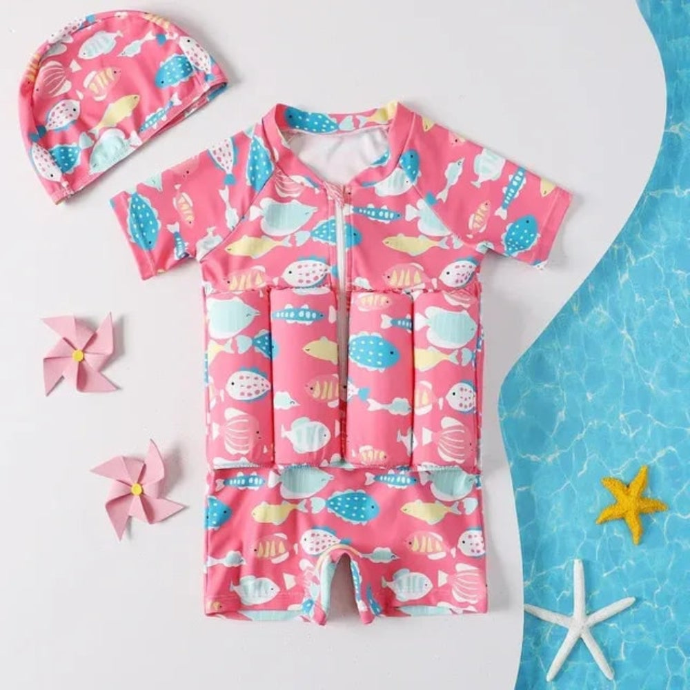 Kids Swim Vest Floatation Suit Fun Design Buoyancy Swimsuit - Image 8