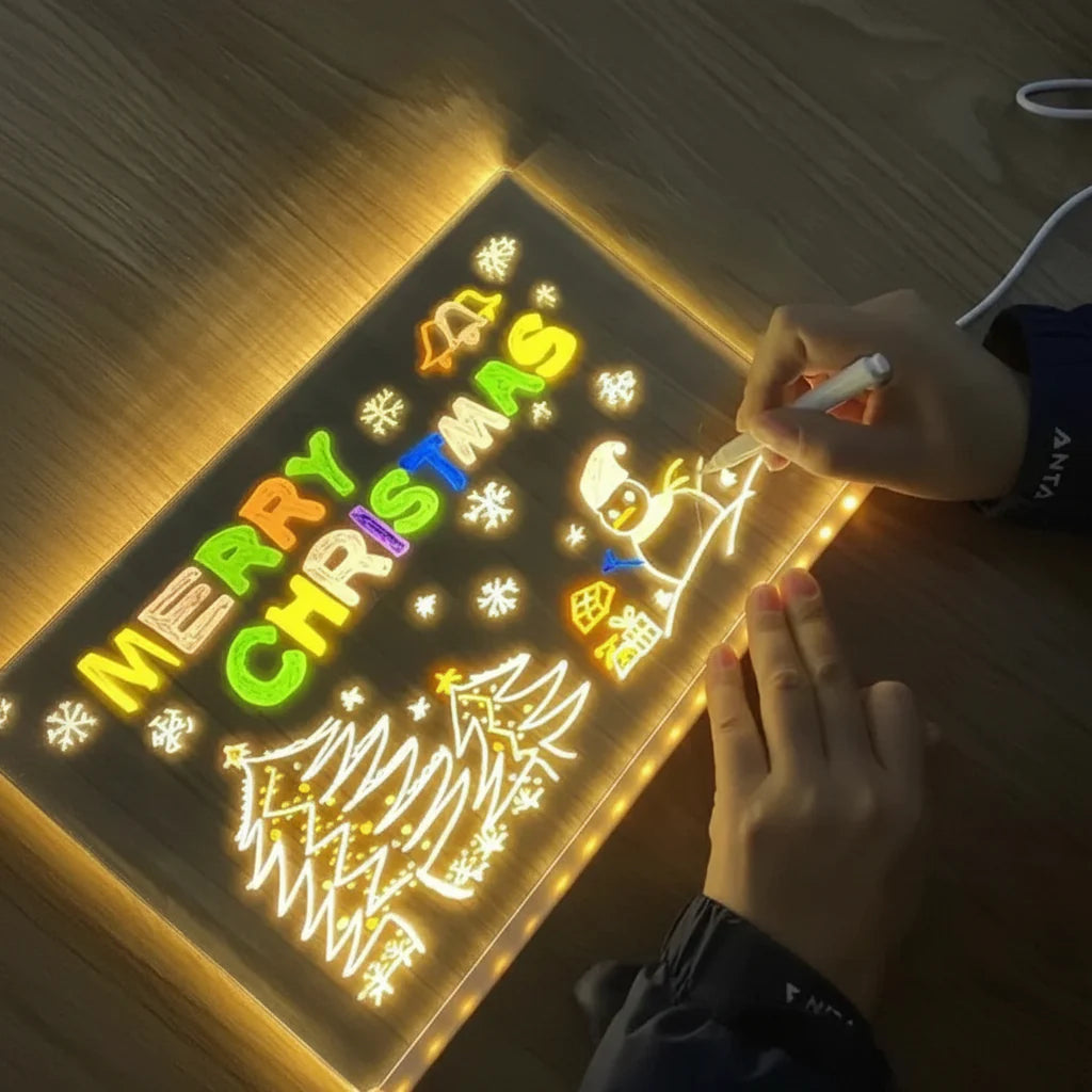 Drawing Board LED Light Up Art Pad Kids Creative Toy