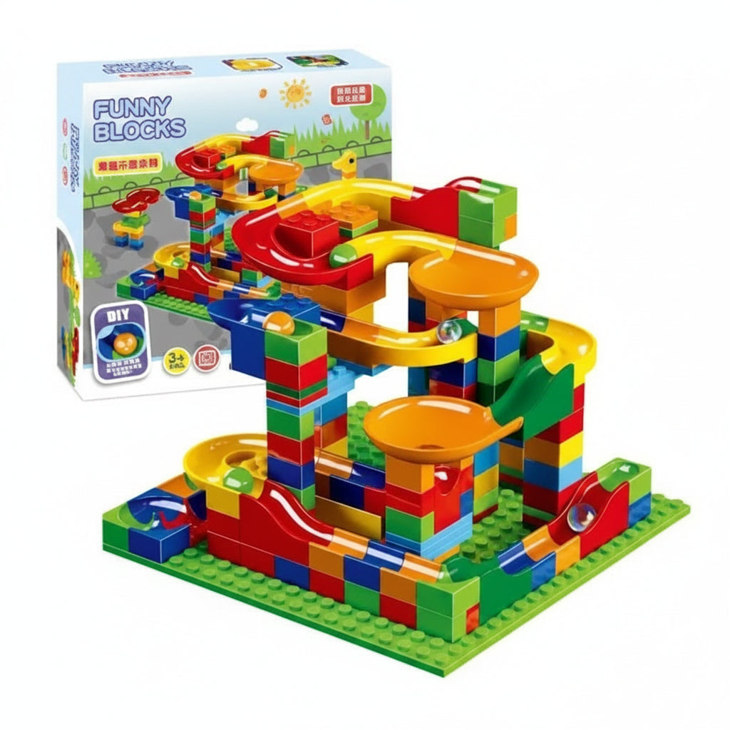 Marble Run Construction Toy Track Set Marble Track Set - Image 3