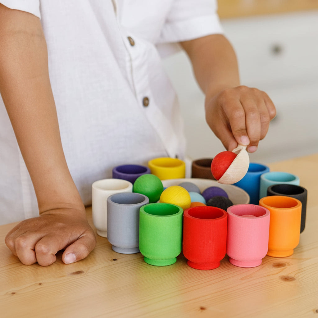 Montessori Toy Educational Toy Fine Motor Skills Toy Wooden - Image 2