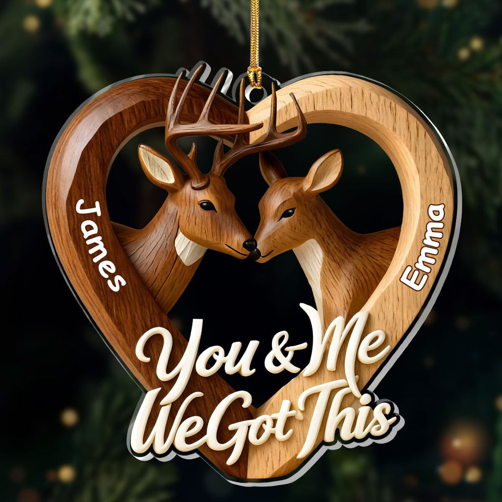 Personalized Christmas Ornament Custom Ornament Heart Design - Image 1