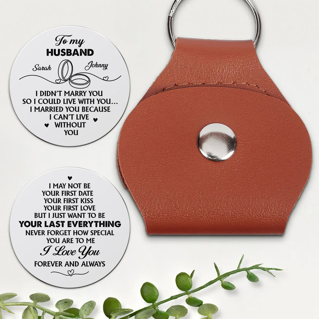 Personalized Pocket Hug Love Token Gift for Husband - Image 1