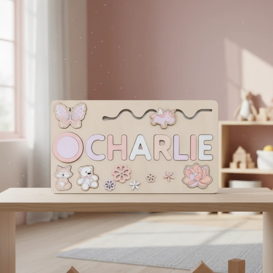 Personalized Puzzle Wooden Toy Custom Name Puzzle - Image 3