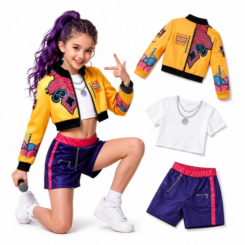 Kids Costume Set Stage Performance Outfit