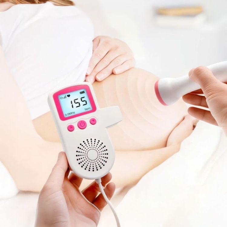 Portable Fetal Monitor Portable Fetal Doppler Baby Heart Monitor - Image 2