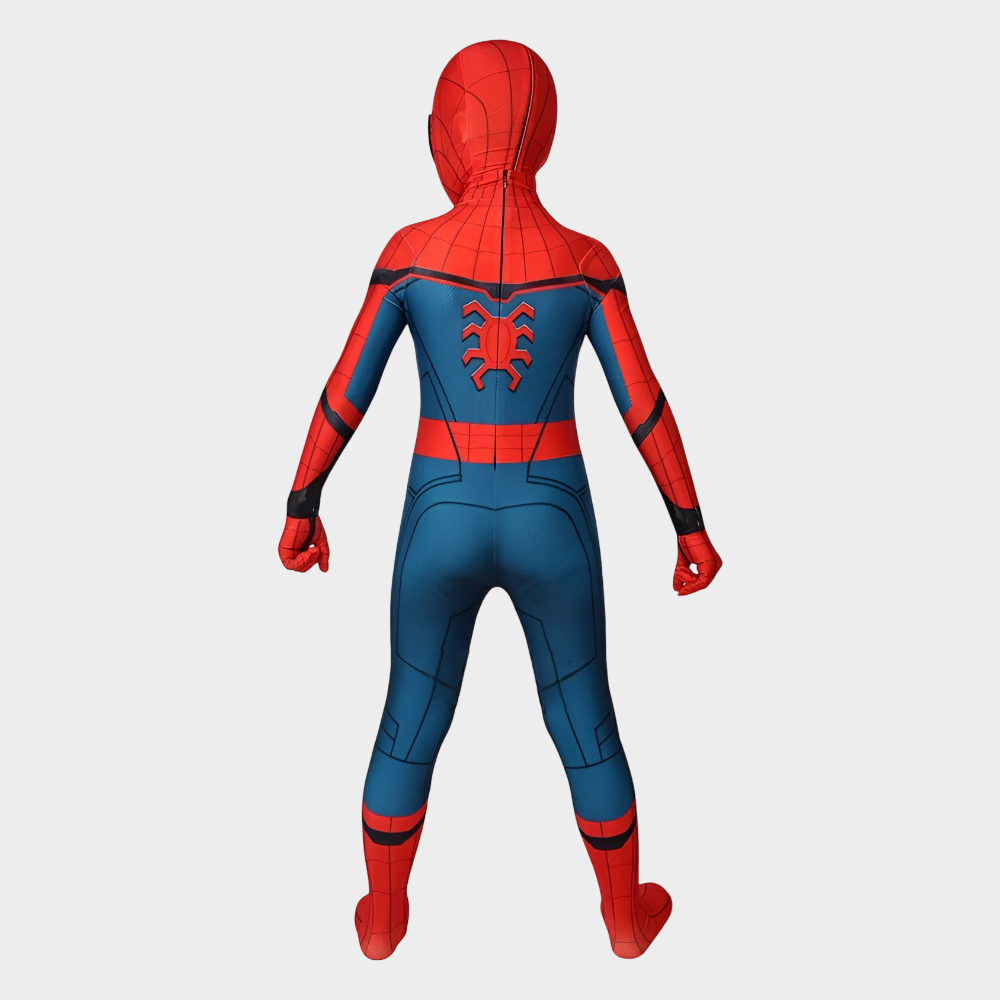 Halloween Costume Kids Superhero Stretch Bodysuit Mask