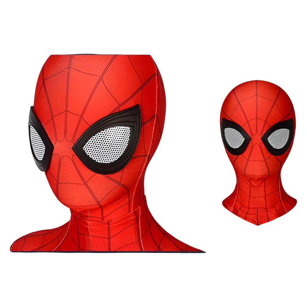 Halloween Costume Kids Superhero Stretch Bodysuit Mask