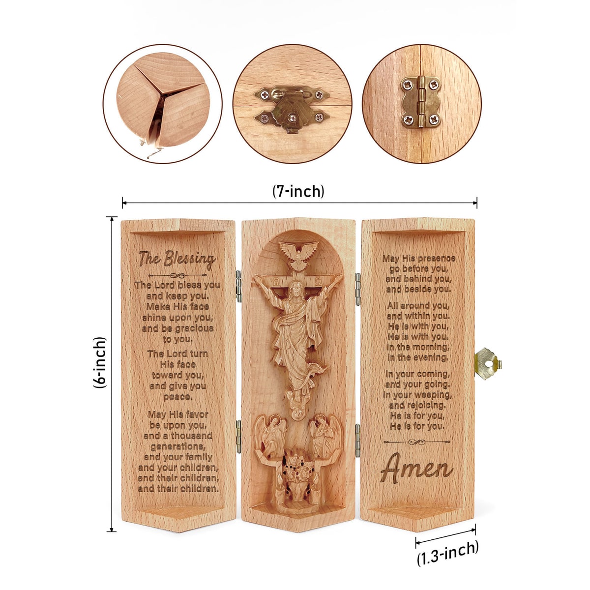 The Blessing Religious Statue Openable Sculpture Gift Box - Image 4